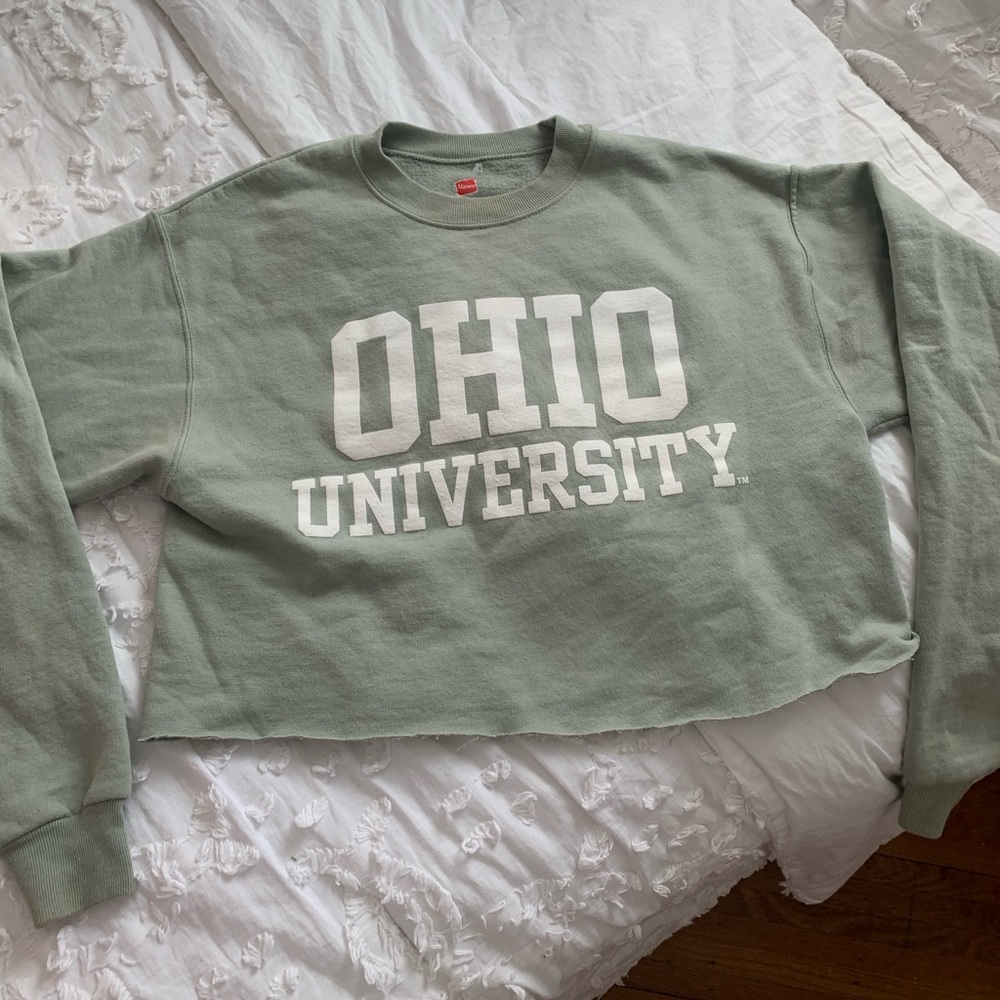 Ohio University cropped sweatshirt